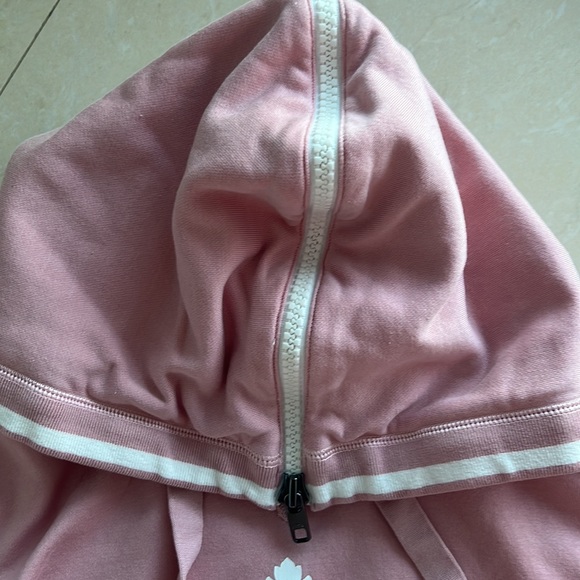Like New Dolce & Gabbana Cotton Sweatshirt with Hood- Varsity Pink & White - Picture 7 of 13